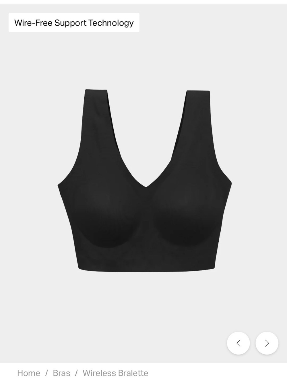 EBY Wireless Comfort Bralette - Black